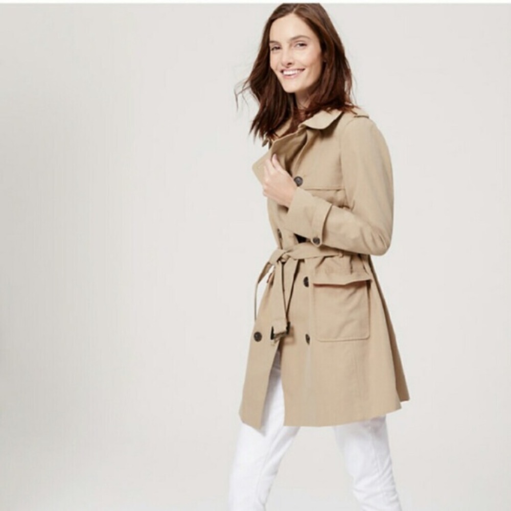 Long classic khaki trench coat orange inner liner - Picture 2 of 8